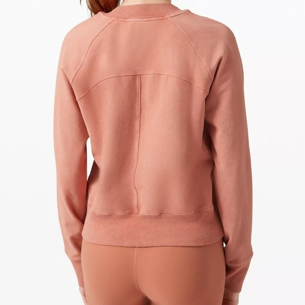 Lululemon Ready to Roll Crew Acid Rubber Dye Rustic Coral 6 - Picture 2 of 7